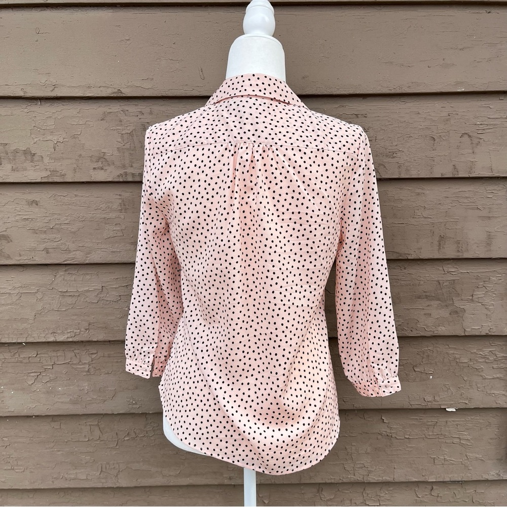 Karl Lagerfeld Paris polka dot ruffle top! - Picture 4 of 5